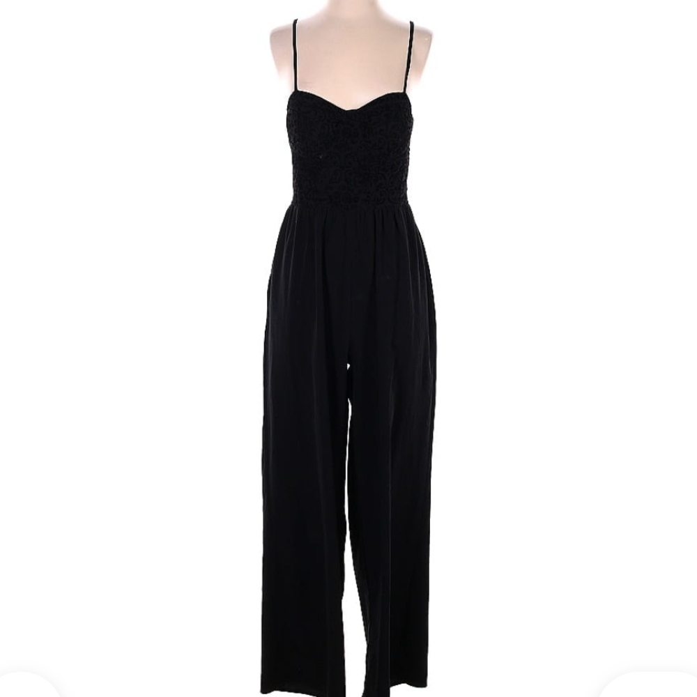 Band of Gypsies Black Lace Jumpsuit